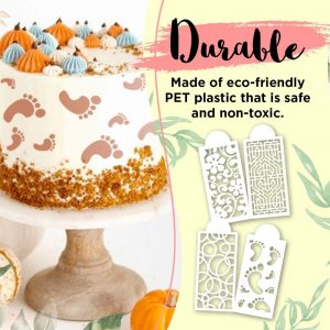 Šablone za dekoracijo torte (10 kosov) 03