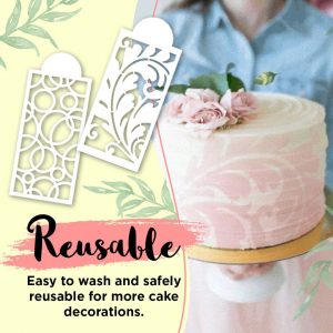 Šablone za dekoracijo torte (10 kosov) 03