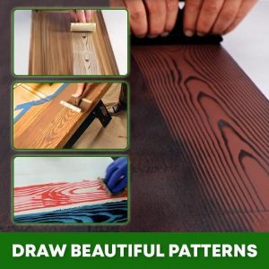 DIY wood texture – Set za barvanje vzorca lesa (2 kosa) 03
