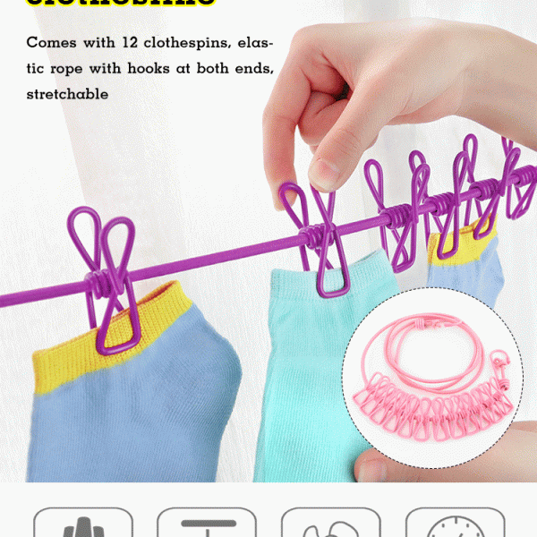 Stretchy Clothes line – Fleksibilna vrvica za sušenje perila slider