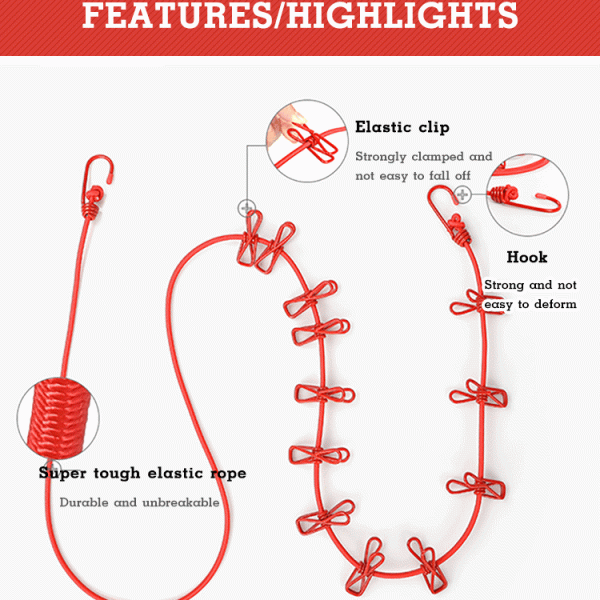 Stretchy Clothes line – Fleksibilna vrvica za sušenje perila slider